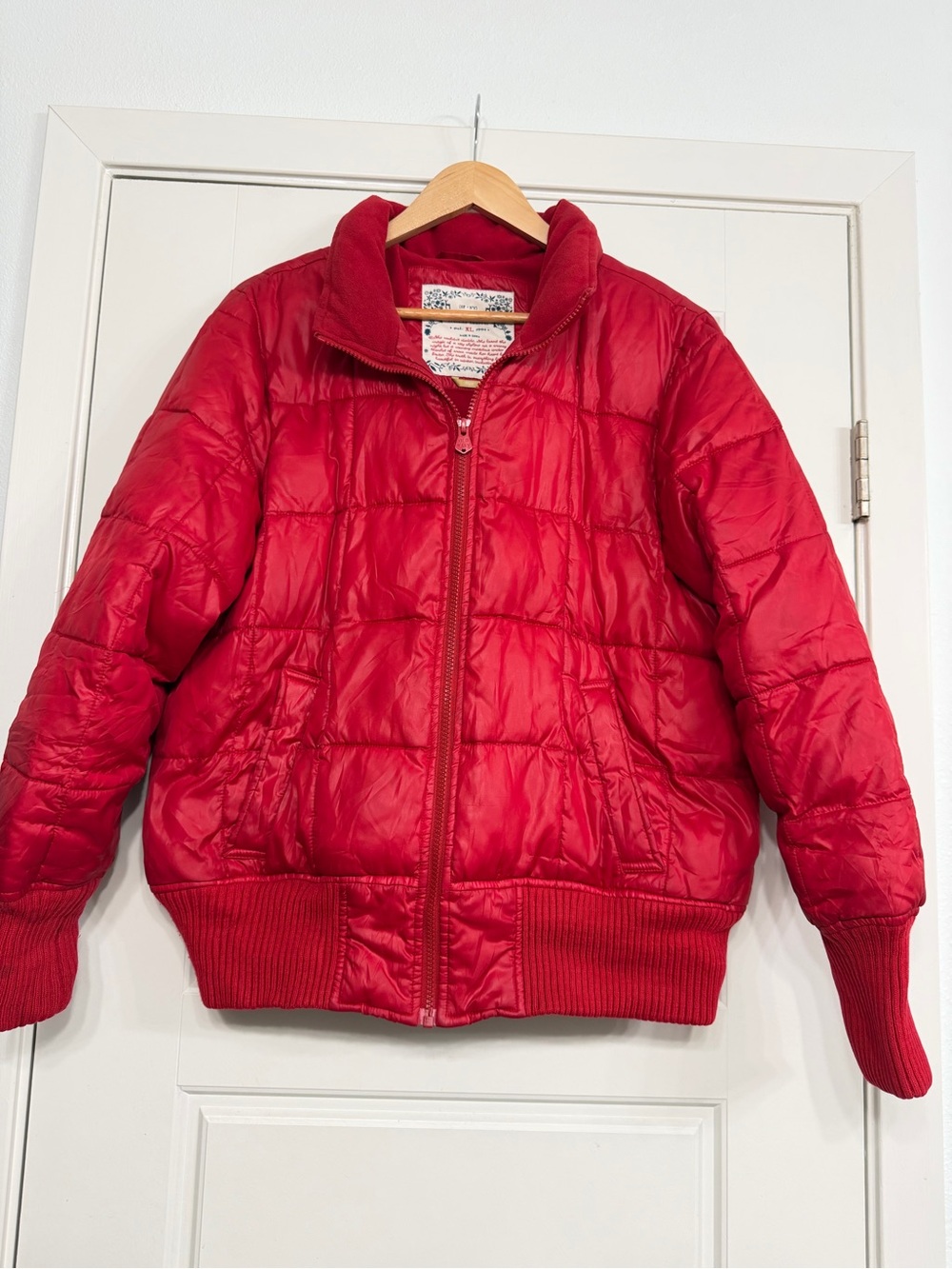 Old Navy Red Quilted Kids Puffer Jacket